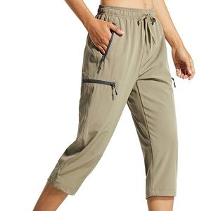Libin Women's Cargo Hiking Pants Lightweight Quick Dry Capri Pants NWT XXL